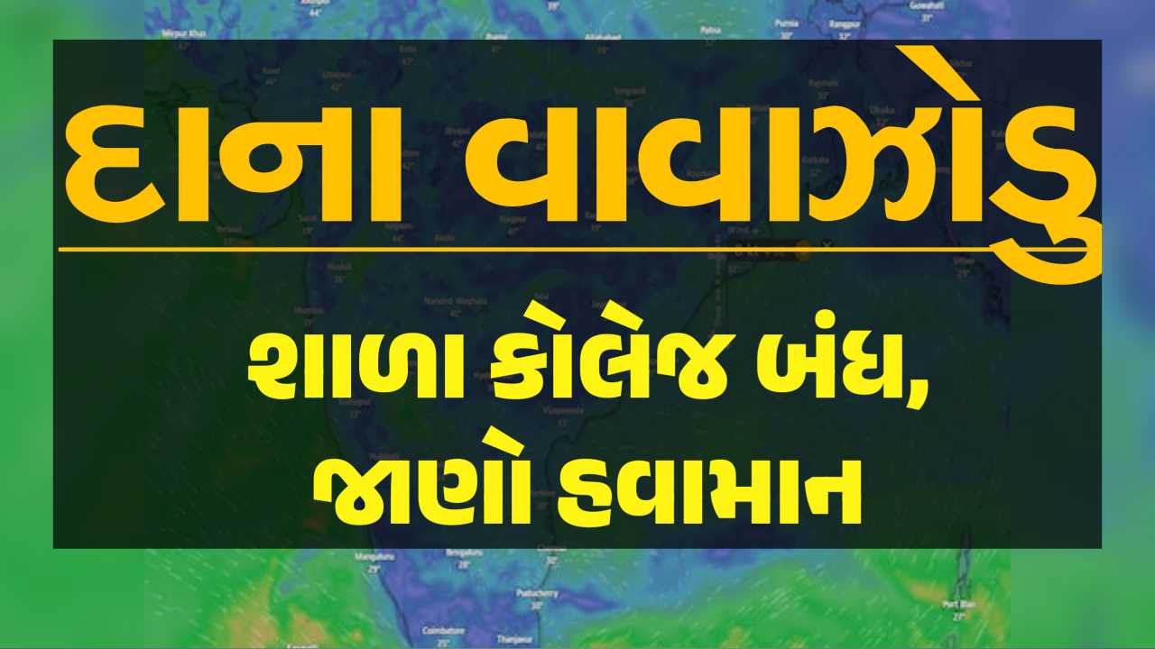 દાના વાવાઝોડુ એલર્ટ